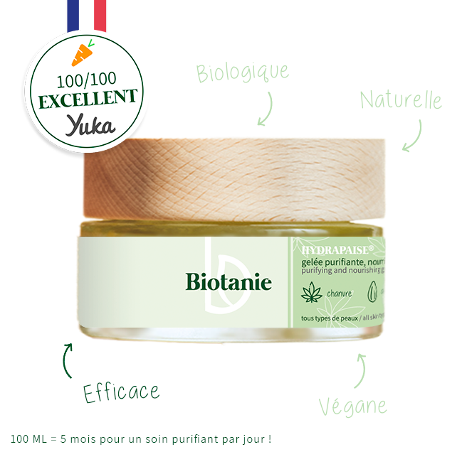 La gelée Hydrapaise de Biotanie notée 100/100 sur Yuka