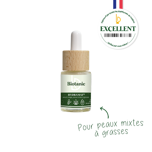 Sérum visage peau mixte grasse Biotanie chanvre hêtre et sauge