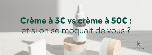Crème à 3€ VS Crème à 50€