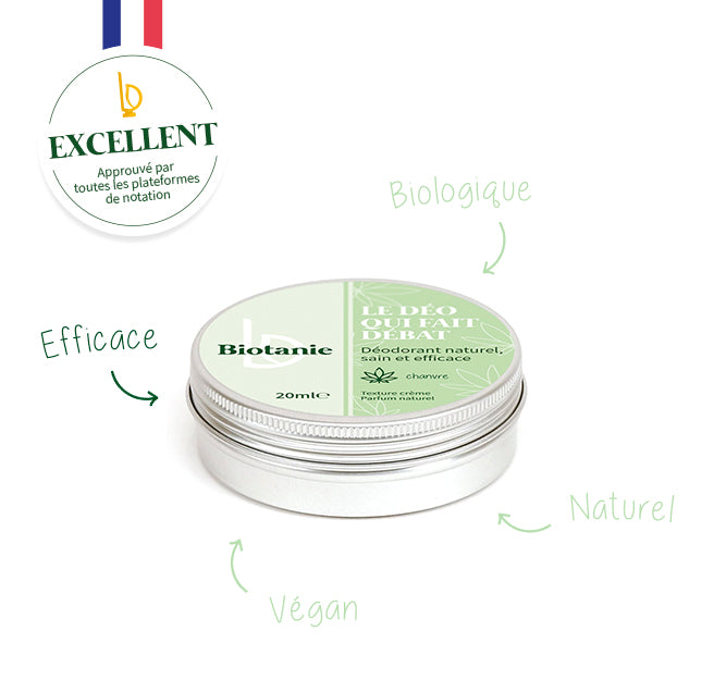 Déodorant naturel excellent et sain Inci beauty